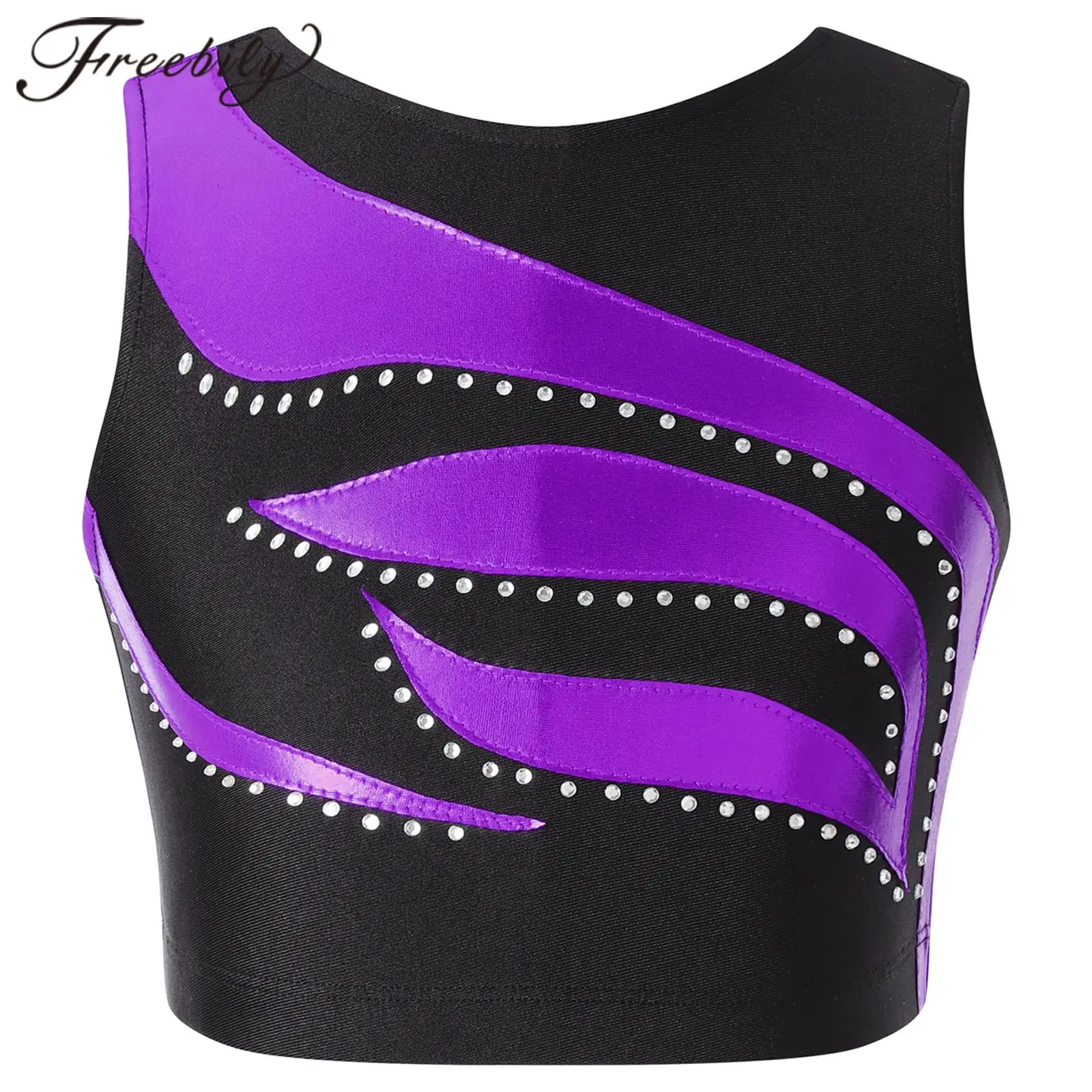 Fashion Kids Girls Crop Tank Tops Shiny Dancewear Performance Patchwork Top for Dancing Clothing Children Jazz Dance Costume
Fashion Kids Girls Crop Tank Tops Shiny Dancewear Performance Patchwork Top for Dancing Clothing Children Jazz Dance Costume