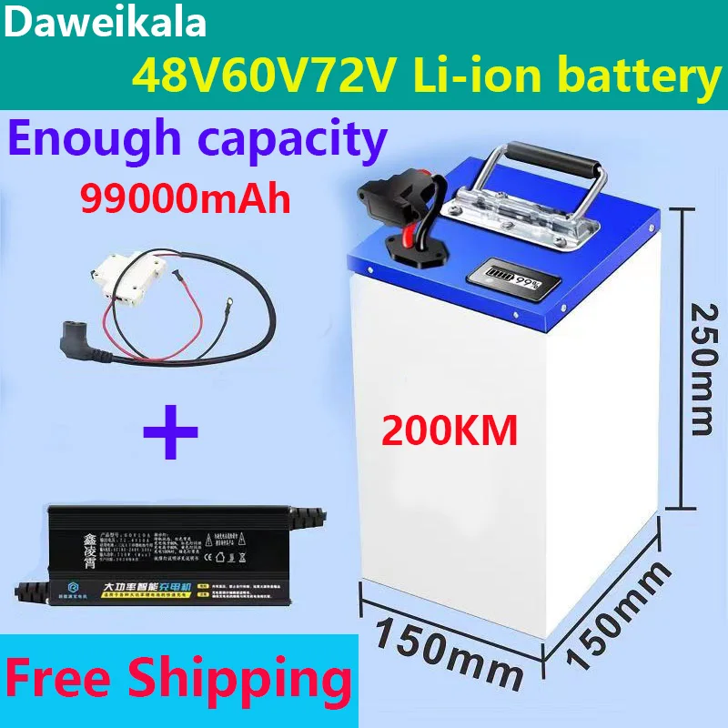 2024 Electric Vehicle Li-ion Battery 72V48V60V Super Capacity 200km Lithium Battery Electric Motorcycle Tricycle Lithium Battery
2024 Electric Vehicle Li-ion Battery 72V48V60V Super Capacity 200km Lithium Battery Electric Motorcycle Tricycle Lithium Battery