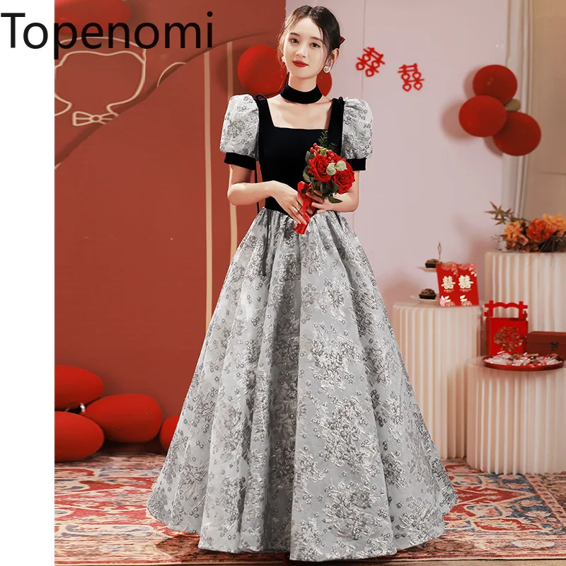 Topenomi French Retro Jacquard Birthday Party Dress Women 2024 New Puff Sleeve Patchwork Waist A Line Quinceanera Prom Dresses
Topenomi French Retro Jacquard Birthday Party Dress Women 2024 New Puff Sleeve Patchwork Waist A Line Quinceanera Prom Dresses