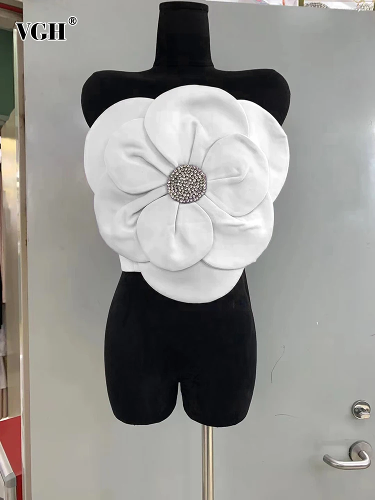 VGH Solid Patchwork Appliques Slimming Vest For Women Strapless Sleeveless Backless Tunic Temperament Vests Female Fashion New
VGH Solid Patchwork Appliques Slimming Vest For Women Strapless Sleeveless Backless Tunic Temperament Vests Female Fashion New