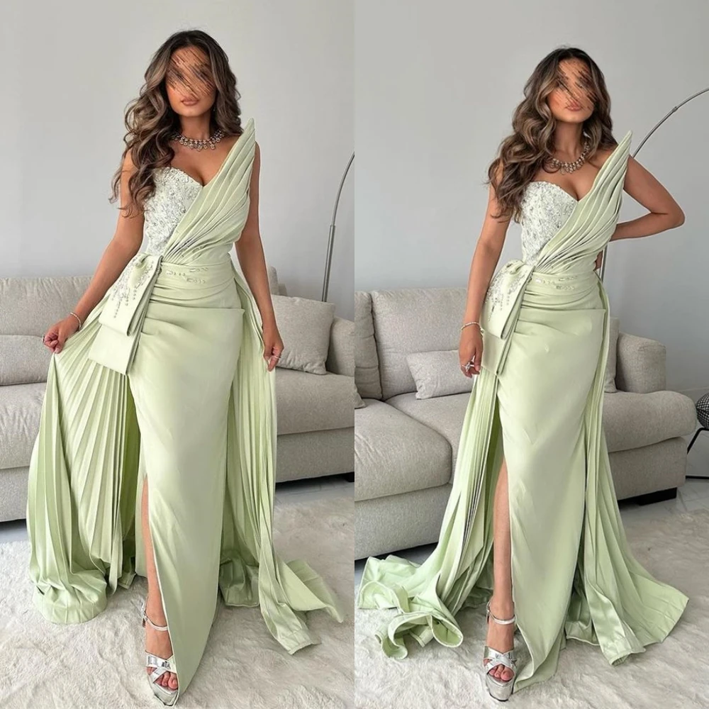 Meetlove Prom Dresses Simple Retro Strapless Mermaid Paillette Satin Formal Occasion Gown vestido de casamento muslim evening dr
Meetlove Prom Dresses Simple Retro Strapless Mermaid Paillette Satin Formal Occasion Gown vestido de casamento muslim evening dr