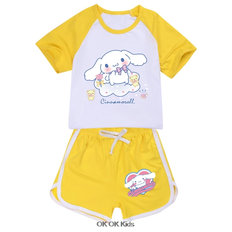 New Miniso Cinnamoroll Summer Kids Clothes Cotton Sport Tracksuits Unisex Children's Set Summer Boys and Girls T-shirt Shorts
New Miniso Cinnamoroll Summer Kids Clothes Cotton Sport Tracksuits Unisex Children's Set Summer Boys and Girls T-shirt Shorts