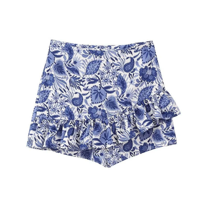 Summer New High-waist Slimming Fashion All-match Printed Culottes Ruffled Skirt Anti-light Culottes
Summer New High-waist Slimming Fashion All-match Printed Culottes Ruffled Skirt Anti-light Culottes