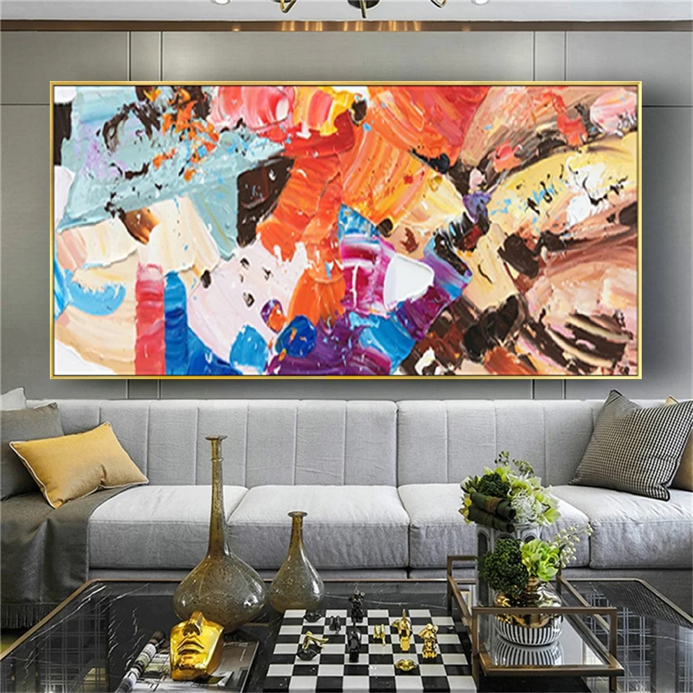 Modern Home Color Canvas Picture Wall Art Poster Contemporary Handmade By Artist Abstract Oil Painting For Room Decor Artwork
Modern Home Color Canvas Picture Wall Art Poster Contemporary Handmade By Artist Abstract Oil Painting For Room Decor Artwork