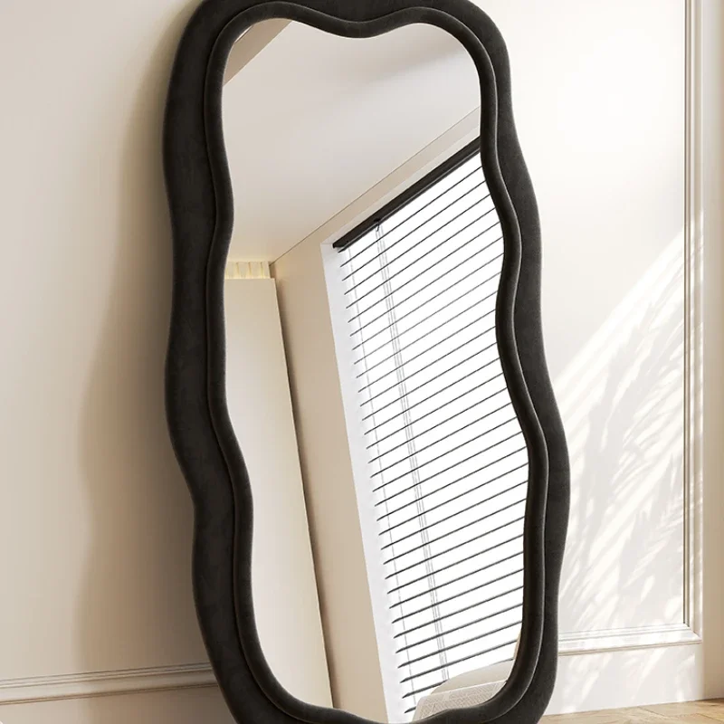 Full body mirror, household floor standing mirror, light luxury, irregular wave dressing mirror, black minimalist fitting mirror
Full body mirror, household floor standing mirror, light luxury, irregular wave dressing mirror, black minimalist fitting mirror