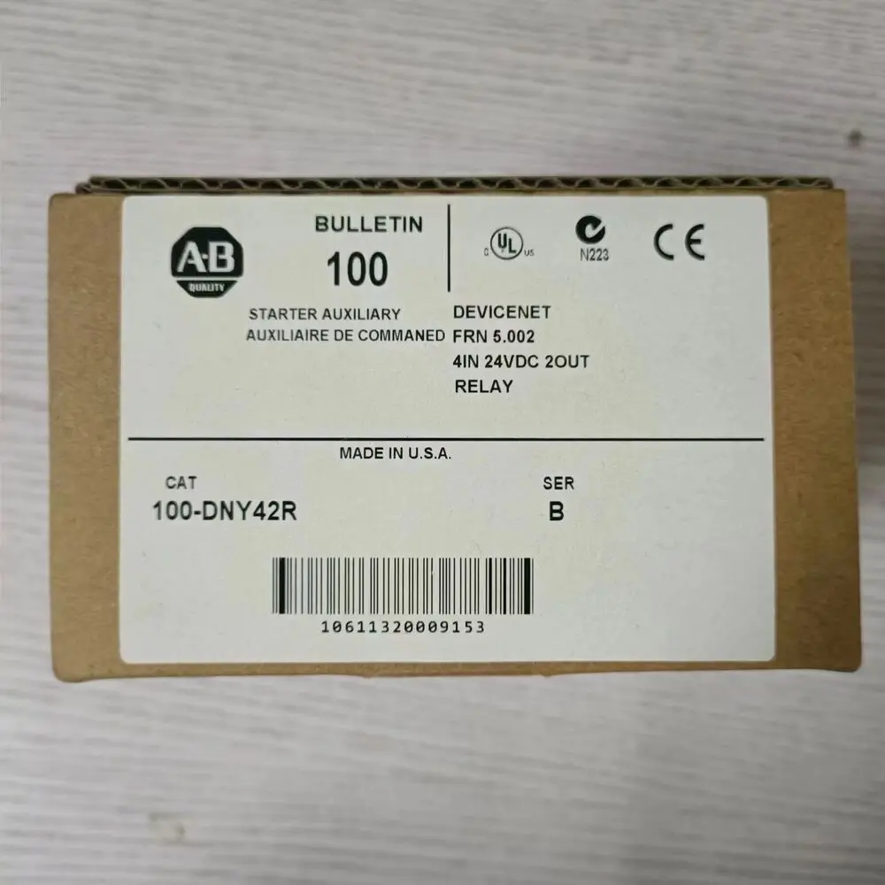 100-DNY42R New Factory Sealed AB 100-DNY42R 24VDC Combination Output Module 1PCS
100-DNY42R New Factory Sealed AB 100-DNY42R 24VDC Combination Output Module 1PCS