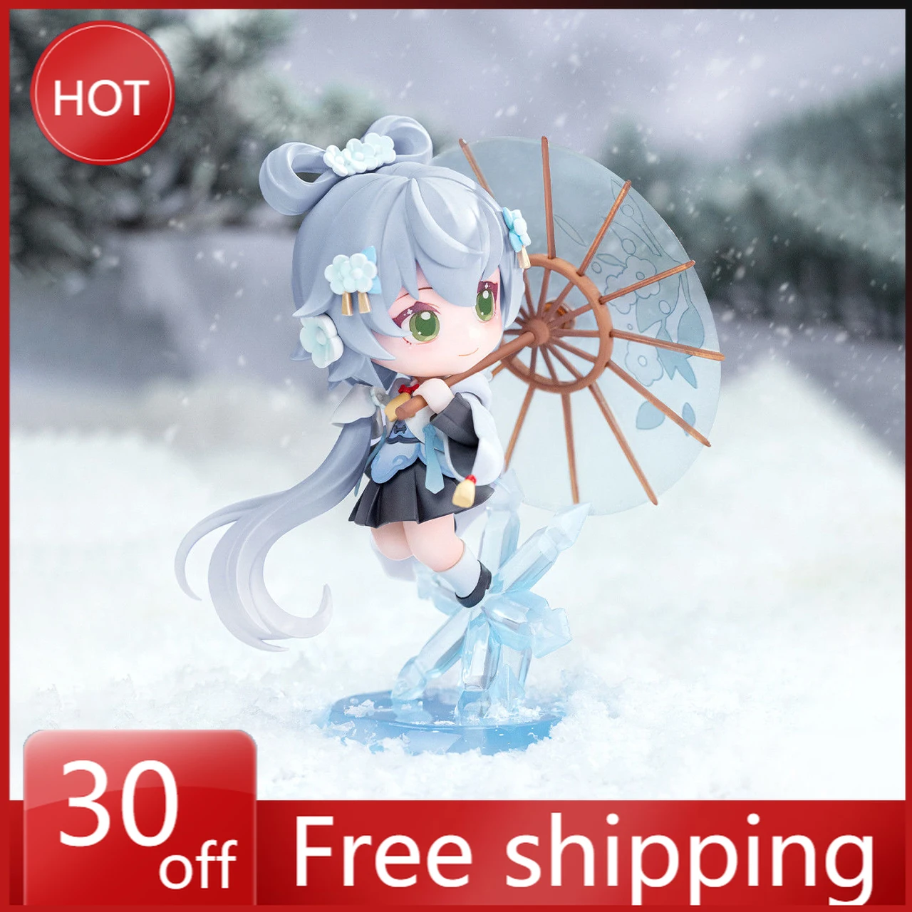 

12cm Luo Tianyi Figure Virtual Diva Q Version Cute Girl Series Doll Ornaments Collection Desktop Display Birthday Gift Toys Game