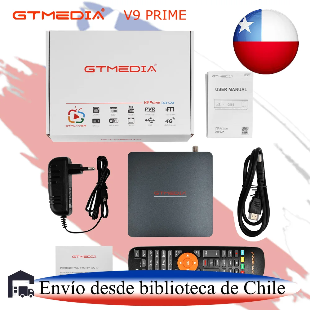 

GTMEDIA V9 Prime DVB S2/S2X HD 1080P TV receiver TV signal receiver CA card decoder upgraded version of V9 Super V8X ready stock in chili warehouse