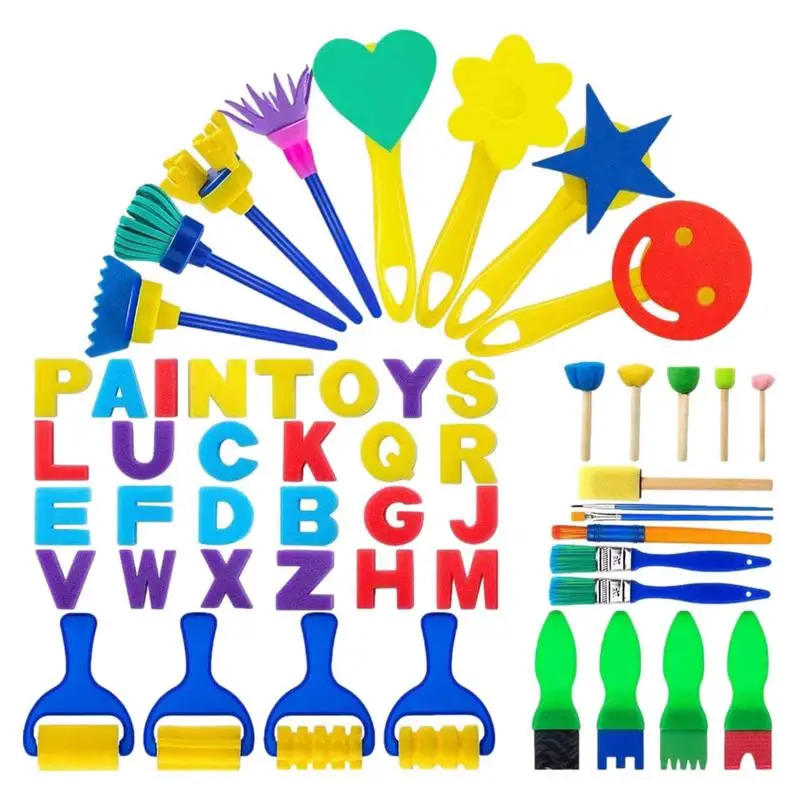 Sponge Painting Tools For Kids Early Learning Kids Paint Set Early DIY Learning Painting Set For Kids Toddlers
Sponge Painting Tools For Kids Early Learning Kids Paint Set Early DIY Learning Painting Set For Kids Toddlers