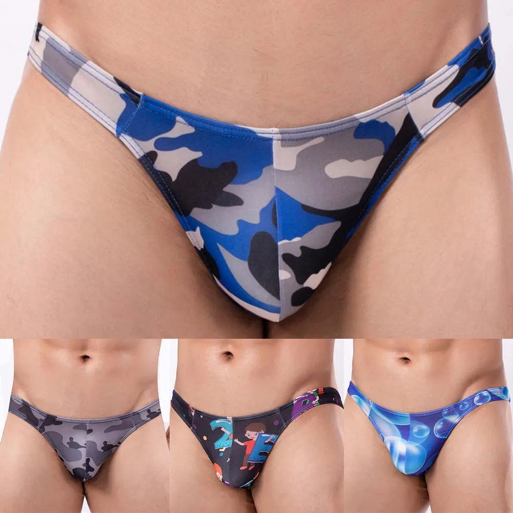 Mens Sexy Lingerie Print Convex Pouch Underpants Male Low Rise Underwear Briefs Youth Slip Hombre G-string Thongs Panties
Mens Sexy Lingerie Print Convex Pouch Underpants Male Low Rise Underwear Briefs Youth Slip Hombre G-string Thongs Panties