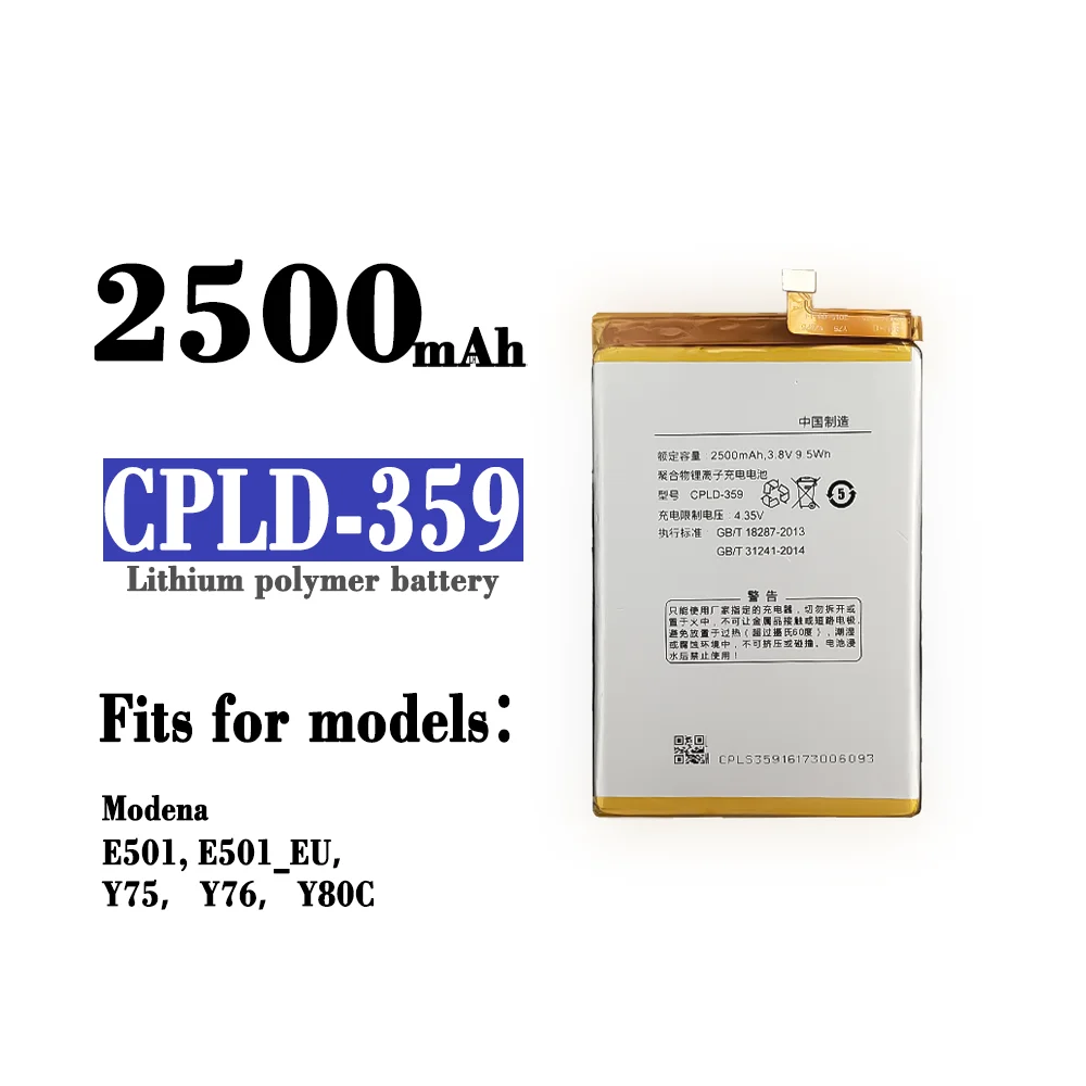 

For Coolpad High Quality Original Y75 Y80D Y80C mobile phone CPLD-359 battery CPLD359 Y76 Replacement Parts