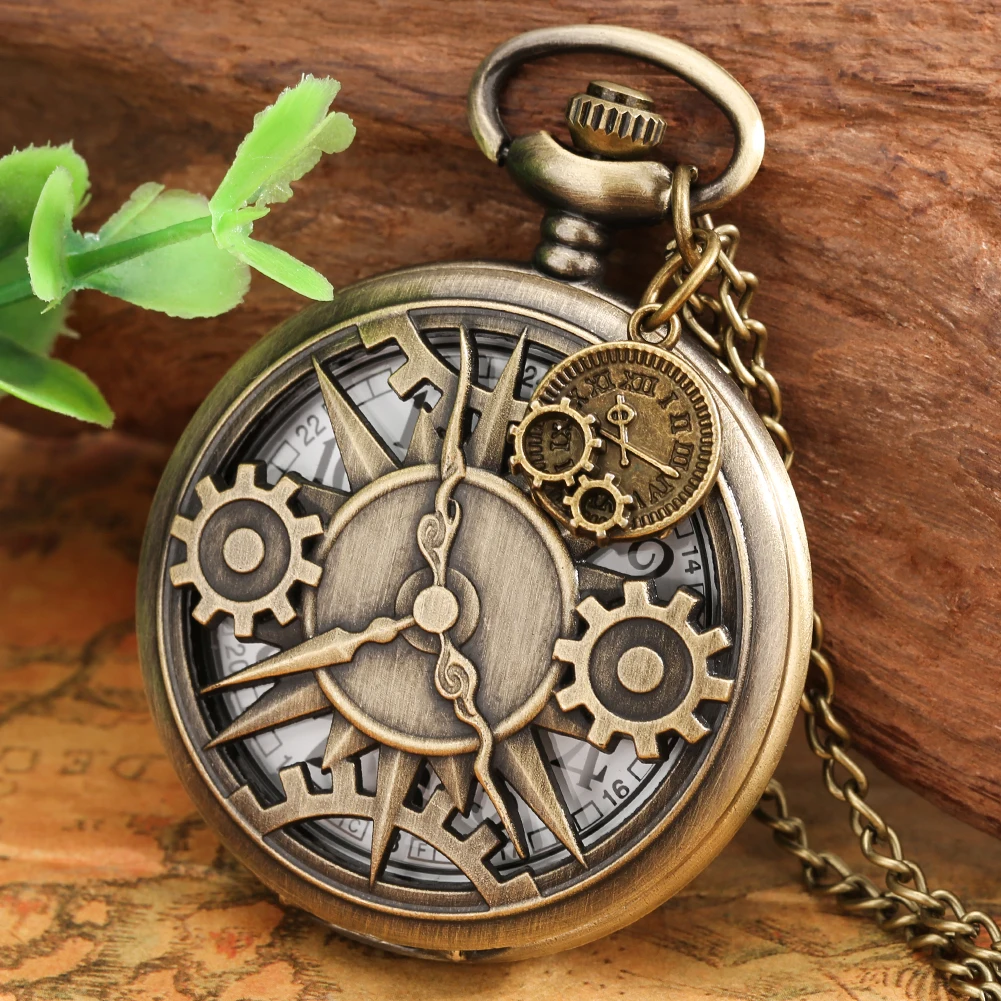 Unisex Vintage Hollow Carved Pockets Watch Clock Decoration Quartz Arabic Numerals Gift Watch Retro Bronze Necklace Pockets Gift
Unisex Vintage Hollow Carved Pockets Watch Clock Decoration Quartz Arabic Numerals Gift Watch Retro Bronze Necklace Pockets Gift