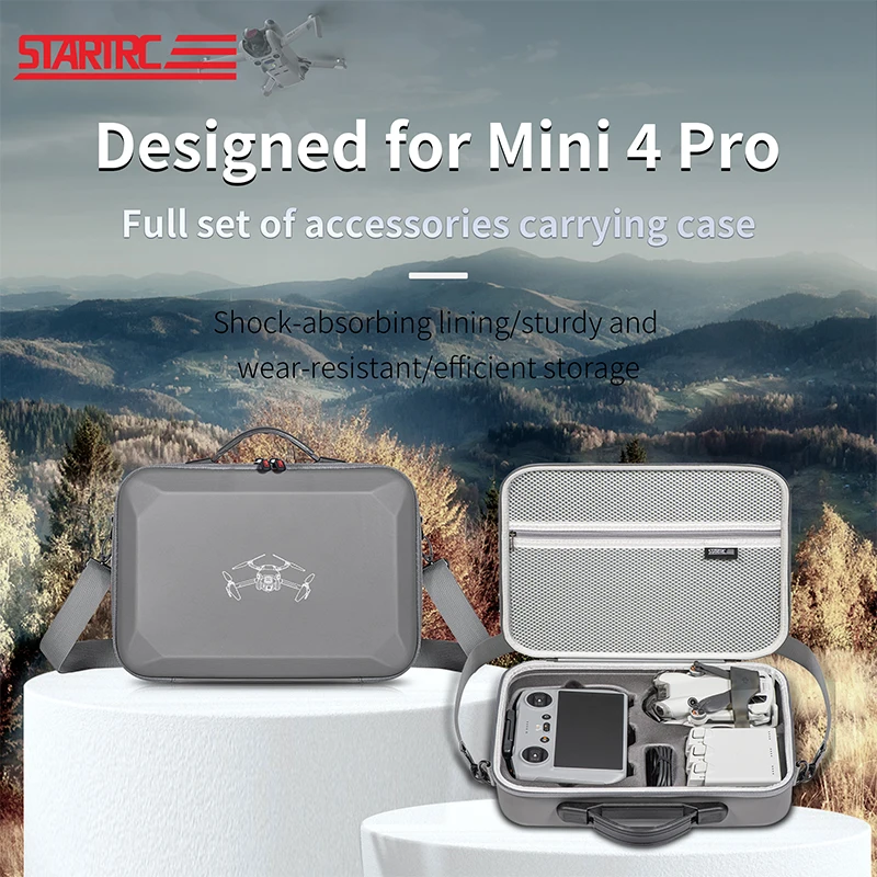 STARTRC для DJI Mini 4 Pro Аксессуары для переноски искусственная кожа сумка для хранения Портативная Сумка водонепроницаемая большая емкость для хранения
STARTRC для DJI Mini 4 Pro Аксессуары для переноски искусственная кожа сумка для хранения Портативная Сумка водонепроницаемая большая емкость для хранения