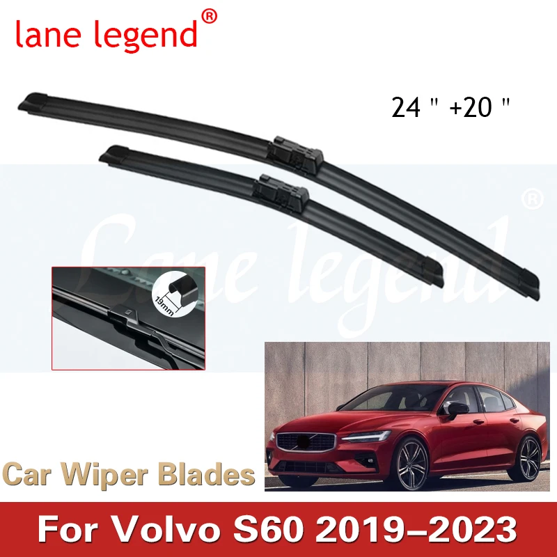 Front Wipers For Volvo S60 2019-2023 Wiper Blade Rubber 24"+20" Car Windshield Windscreen Accessories 2019 2020 2021 2022 2023
Front Wipers For Volvo S60 2019-2023 Wiper Blade Rubber 24"+20" Car Windshield Windscreen Accessories 2019 2020 2021 2022 2023