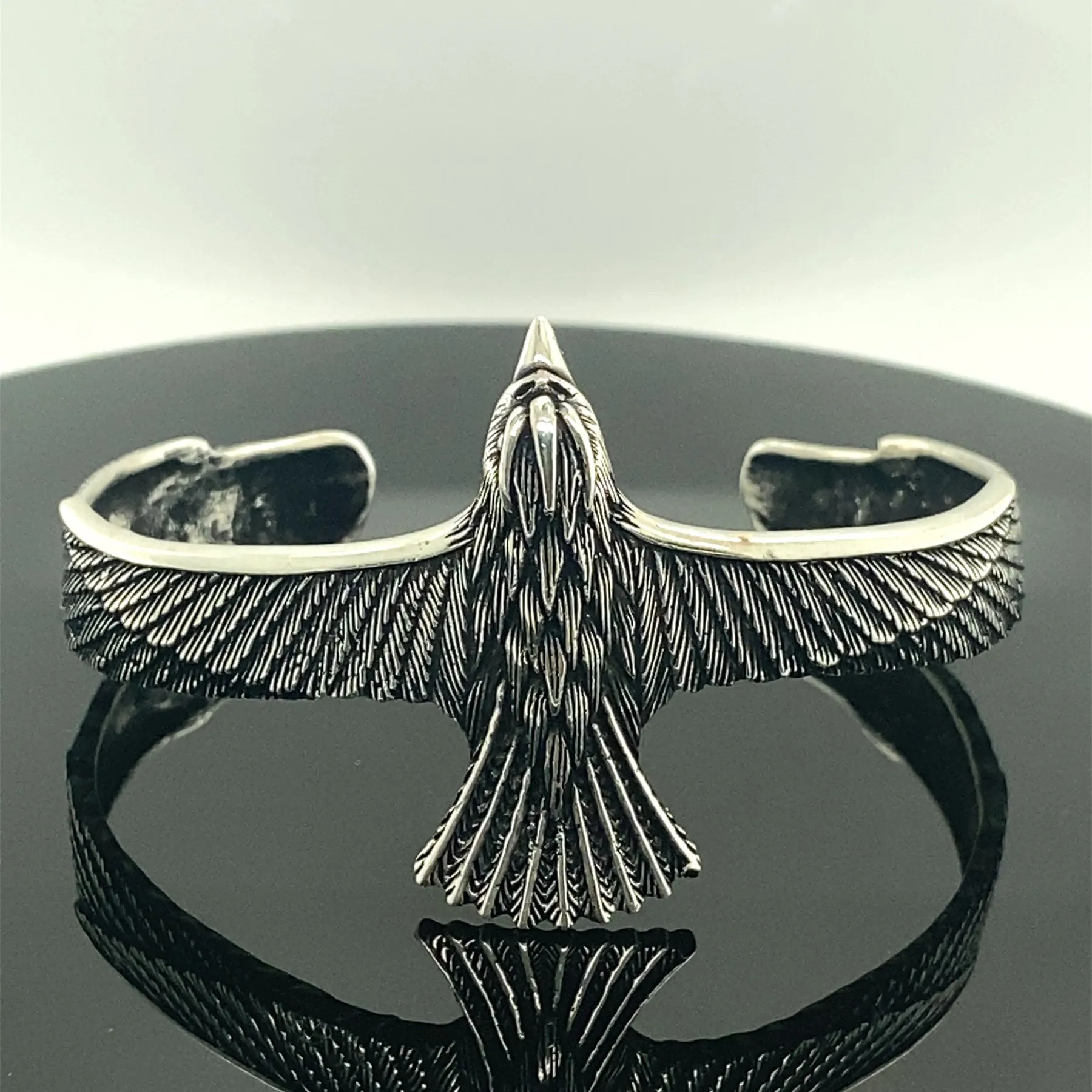 Серебряная модель, Браслет-манжета Hawk, серебряный браслет для дикой природы, унисекс, браслет из стерлингового серебра 925k
Серебряная модель, Браслет-манжета Hawk, серебряный браслет для дикой природы, унисекс, браслет из стерлингового серебра 925k