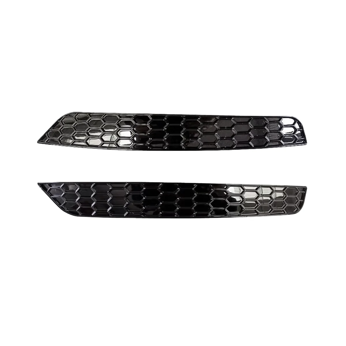 

1Pair Honeycomb Tail Rear Fog Light Cover Trim Styling for Golf 6 GTI Rear Bar Bumper Reflector Strips Sticker Glossy