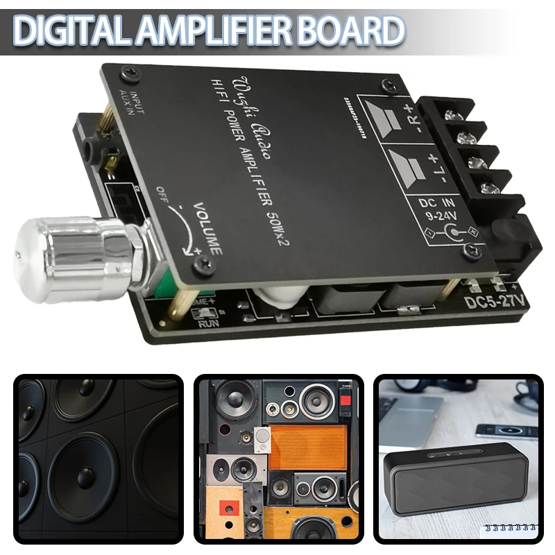 ZK-502C Power Amplifier Board TPA3116D2 Digital HIFI Stereo Audio Amplificador Bluetooth-compatible 2.1 Channel Amp Module
ZK-502C Power Amplifier Board TPA3116D2 Digital HIFI Stereo Audio Amplificador Bluetooth-compatible 2.1 Channel Amp Module