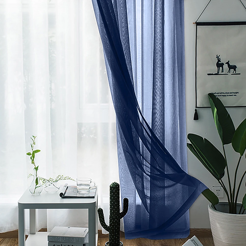 

Brand New Durable High Quality Modern Practical For Home Room Curtain Draperies Valance Drape 7 Colors Polyester