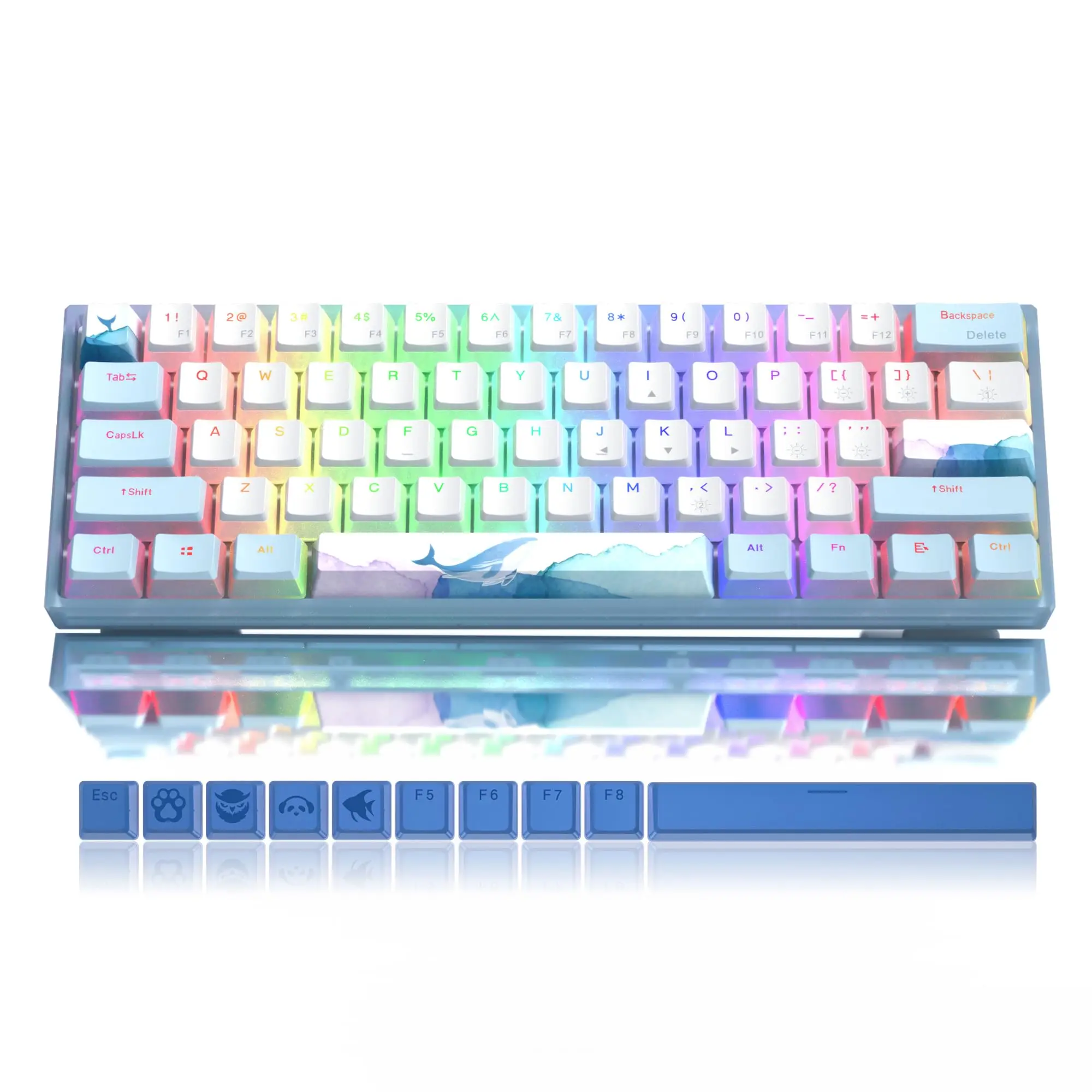 Игровая механическая клавиатура Womier WK61 60%, клавиатура с горячей заменой провода, ультра-компактная клавиатура RGB, пудинг, клавиатура PBT, клавиатура с кристаллической основой
Игровая механическая клавиатура Womier WK61 60%, клавиатура с горячей заменой провода, ультра-компактная клавиатура RGB, пудинг, клавиатура PBT, клавиатура с кристаллической основой