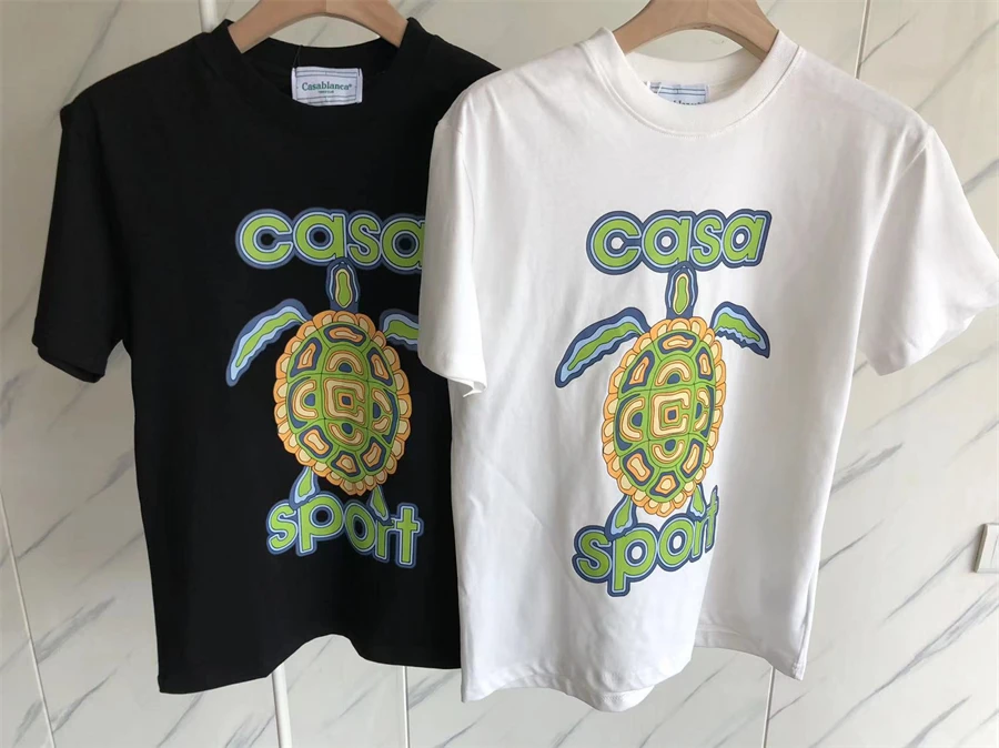 2023ss Casablanca Turtle Pattern T-Shirt Men Women Best Quality High Street Tee Top T Shirt
2023ss Casablanca Turtle Pattern T-Shirt Men Women Best Quality High Street Tee Top T Shirt