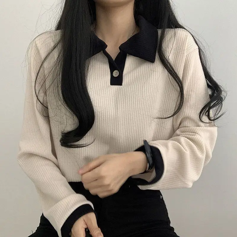 Sweatshirts Women Patchwork Sweater Turn Down Collar Mujer Spring Summer Comfortable Holiday Teen Sudaderas Top Women Clothes
Sweatshirts Women Patchwork Sweater Turn Down Collar Mujer Spring Summer Comfortable Holiday Teen Sudaderas Top Women Clothes