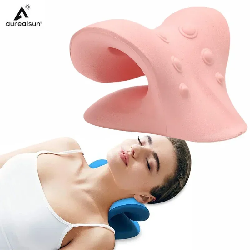 

Neck Stretcher Shoulder Massage Cervical Spine Stretch Gravity Muscle Relaxation Traction Pillow Relieve Pain Health Correction