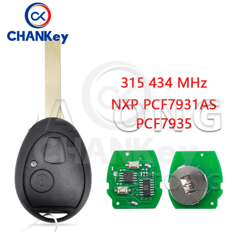 CHANKey Wprld Car Remote Control For BMW Mini Cooper R50 R53 315 434 MHz ID73 PCF7931/7935 Replace Smart 
CHANKey Wprld Car Remote Control For BMW Mini Cooper R50 R53 315 434 MHz ID73 PCF7931/7935 Replace Smart