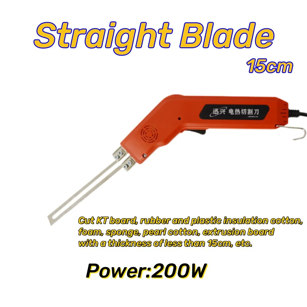 Electric Hot Knife Thermal Cutter Hand Held 200W Cutter Foam Cutting Tools Non-Woven Fabric Rope Curtain Multiple Cutter Blade
Electric Hot Knife Thermal Cutter Hand Held 200W Cutter Foam Cutting Tools Non-Woven Fabric Rope Curtain Multiple Cutter Blade