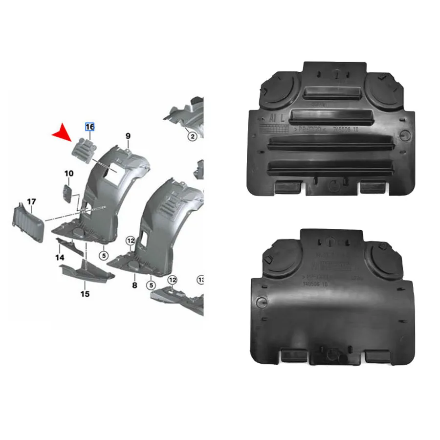 For BMW E82 E88 E90 E91 Front Wheel Fender Liner Arch Headlight Bulb Access Panel Cover 51717143850 51717143849
For BMW E82 E88 E90 E91 Front Wheel Fender Liner Arch Headlight Bulb Access Panel Cover 51717143850 51717143849