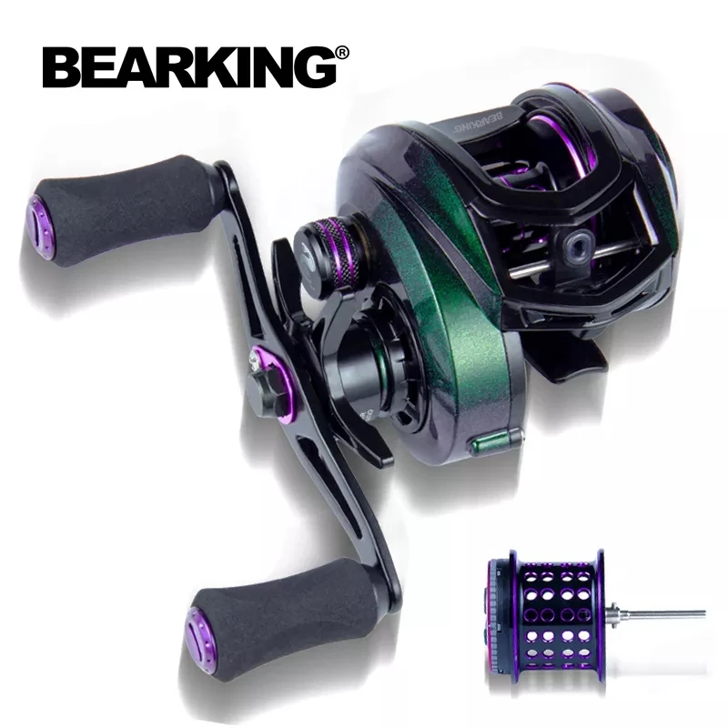 BEARKING Baitcasting Reel 9+1BB 8KG Max Drag 8.1:1 High Speed Fishing Reel Reinforced Reel Drag Reel Carp Drag Reel Fishing
BEARKING Baitcasting Reel 9+1BB 8KG Max Drag 8.1:1 High Speed Fishing Reel Reinforced Reel Drag Reel Carp Drag Reel Fishing