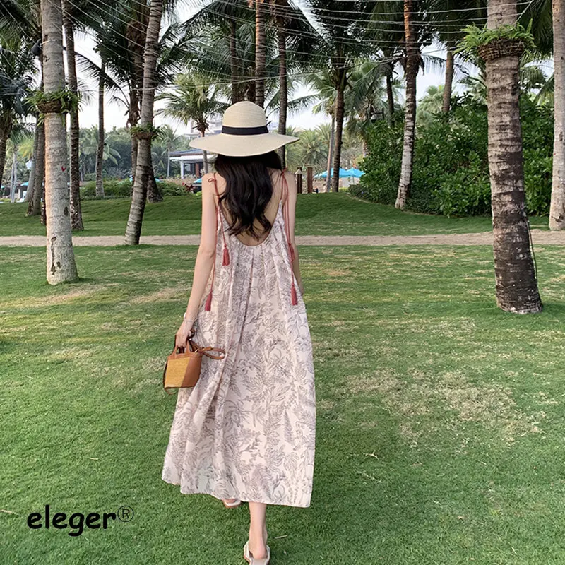 2023 New In Tassel Elegant Party Long Clothes for Women Casual Resort Dresses Strappy Sexy Beach Korean Fashion Summer Sundress
2023 New In Tassel Elegant Party Long Clothes for Women Casual Resort Dresses Strappy Sexy Beach Korean Fashion Summer Sundress