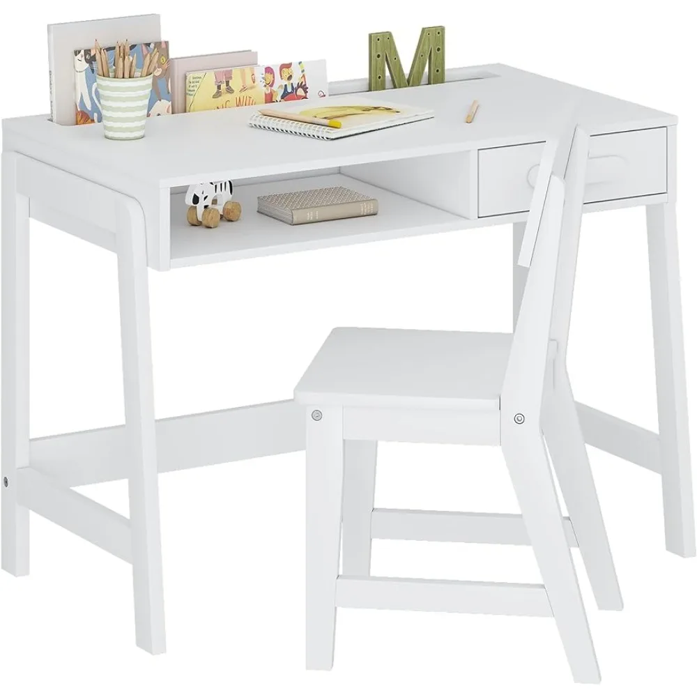 

Study Desk for Kids With Drawers Kids Table and Chair Set Children's Furniture