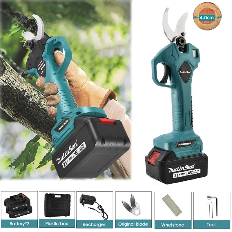 40mm Battery Pruning Scissors Garden Rechargeable Pruning Shears Tools Set Charging Secateurs Digital Display Wireless Pruner
40mm Battery Pruning Scissors Garden Rechargeable Pruning Shears Tools Set Charging Secateurs Digital Display Wireless Pruner