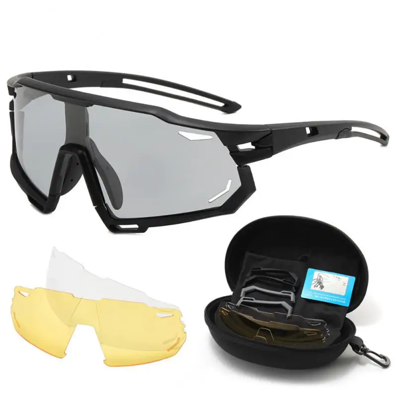 

Меняющие цвет поляризованные очки для улицы для мужчин и женщин модные спортивные солнцезащитные очки для велоспорта очки для верховой езды