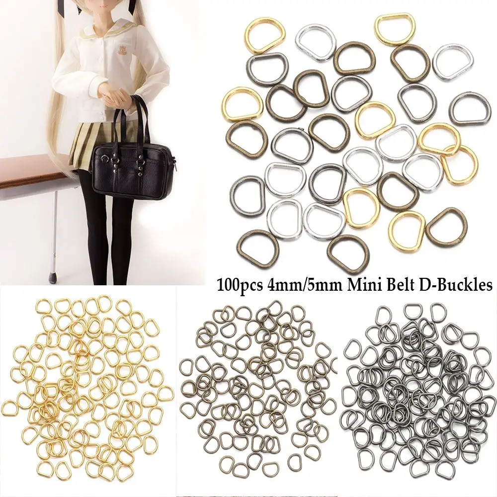 100pcs High quality 4mm/5mm 4 colors Stuffed Toys Doll Bags Accessories D-Buckle Belt Buttons Diy Dolls Buckles
100pcs High quality 4mm/5mm 4 colors Stuffed Toys Doll Bags Accessories D-Buckle Belt Buttons Diy Dolls Buckles