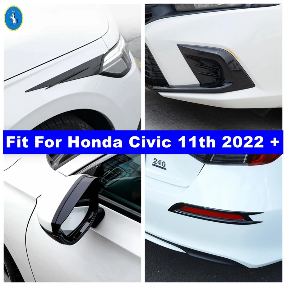 Front Rear Fog Lights Lamp / Rearview Mirror Rain Eyebrow Cover Trim Fit For Honda Civic 11th 2022 2023 Black Exterior Accessory
Front Rear Fog Lights Lamp / Rearview Mirror Rain Eyebrow Cover Trim Fit For Honda Civic 11th 2022 2023 Black Exterior Accessory