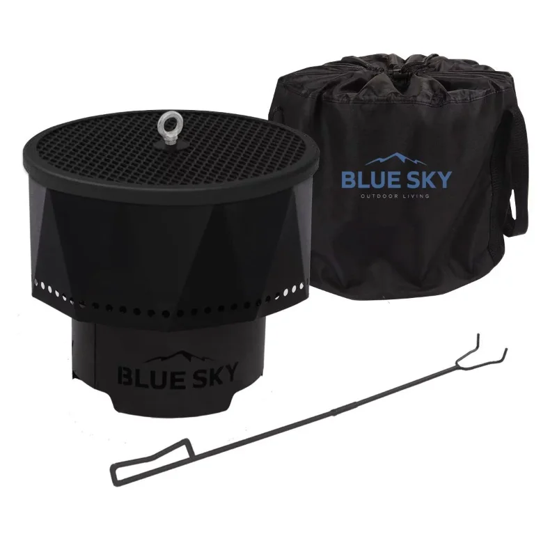 Blue Sky Outdoor Living Steel Ridge Portable Fire Pit with Spark Screen and Screen Lift, Black
Blue Sky Outdoor Living Steel Ridge Portable Fire Pit with Spark Screen and Screen Lift, Black