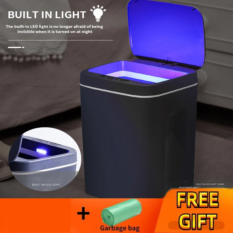 Smart Induction Trash Can Automatic Intelligent Sensor Dustbin Electric Touch Bin for Kitchen Bedroom Office Garbage
Smart Induction Trash Can Automatic Intelligent Sensor Dustbin Electric Touch Bin for Kitchen Bedroom Office Garbage
