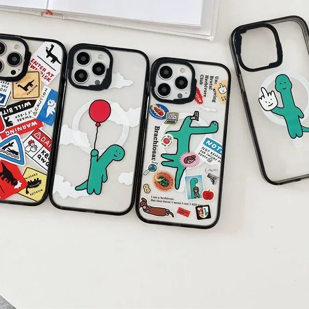 MagSafe Cartoon Dinosaur Phone Case Cover for IPhone 11 12 13 14 15 Pro Max Case for IPhone 15 Pro Max
MagSafe Cartoon Dinosaur Phone Case Cover for IPhone 11 12 13 14 15 Pro Max Case for IPhone 15 Pro Max