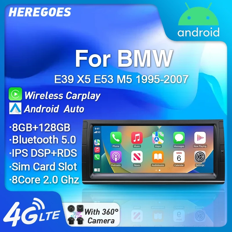 Автомобильный радиоприемник Carplay 10,25 дюйма DSP 2 Din Android 12 8 ГБ + 256 ГБ для BMW E39 X5 E53 M5 1995 - 2007 4G LTE Автомобильная GPS-навигация 4G LTE RDS
Автомобильный радиоприемник Carplay 10,25 дюйма DSP 2 Din Android 12 8 ГБ + 256 ГБ для BMW E39 X5 E53 M5 1995 - 2007 4G LTE Автомобильная GPS-навигация 4G LTE RDS