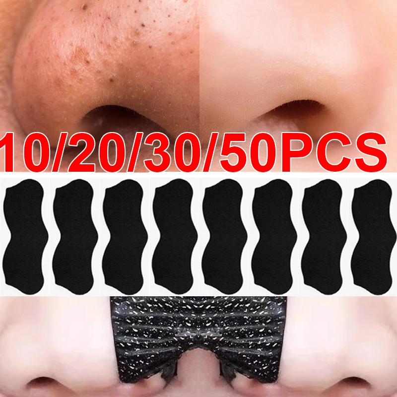 

10/20/30/50PCS Nose Blackhead Remover Strip Deep Cleansing Shrink Pore Acne Treatment Mask Black Dots Pore Strips Face Skin Care