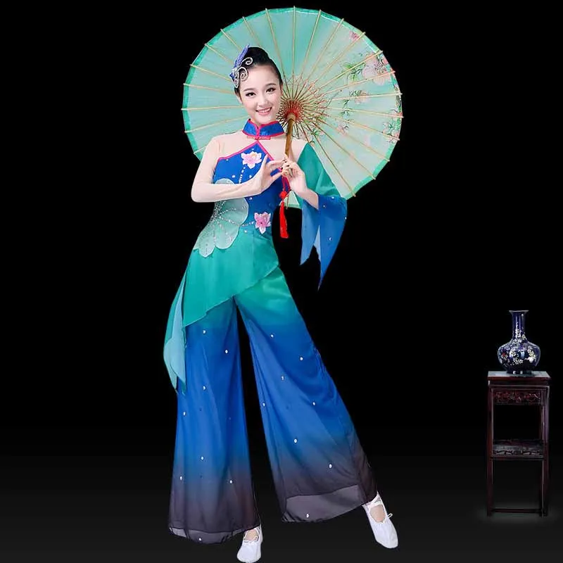 Adult Women's Classical Dancewear Ethnic Dance Costumes Performance Festive Yangko Fan Dress Chinese Style Hanfu Clothes
Adult Women's Classical Dancewear Ethnic Dance Costumes Performance Festive Yangko Fan Dress Chinese Style Hanfu Clothes
