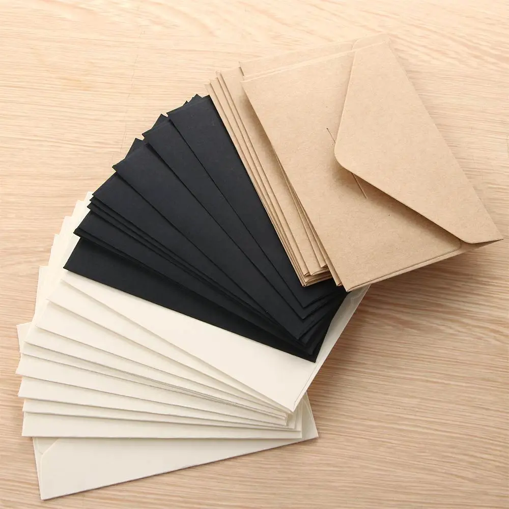 20PCS Classical White Black Kraft Blank Mini Paper Window Envelopes Wedding Invitation Envelope Gift Envelope
20PCS Classical White Black Kraft Blank Mini Paper Window Envelopes Wedding Invitation Envelope Gift Envelope