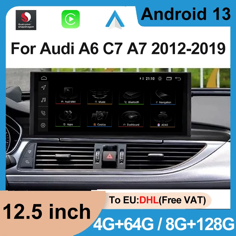1920 * 720 IPS Touch Screen For Audi A6 C7 2012-2019 Qualcomm Android 13 AUTO Radio Wireless Carplay GPS Navi Multimedia Player
1920 * 720 IPS Touch Screen For Audi A6 C7 2012-2019 Qualcomm Android 13 AUTO Radio Wireless Carplay GPS Navi Multimedia Player