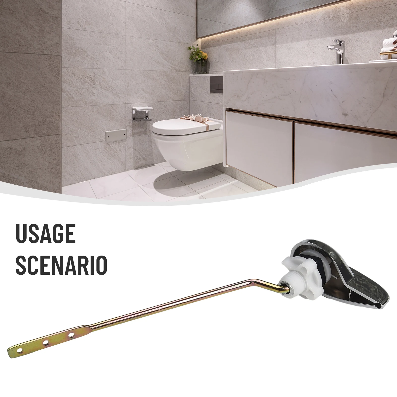 Toilet Lever Handle Convenient Side Mount Chrome Finish Toilet Tank Flush Lever Handle Replacement for Improved Functionality
Toilet Lever Handle Convenient Side Mount Chrome Finish Toilet Tank Flush Lever Handle Replacement for Improved Functionality