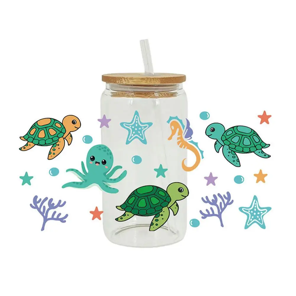 3D UV DTF Transfers Stickers For Glasses 16oz Cup Wraps Marine Life Theme Printed For DIY Glass Ceramic Metal Leather Stick N5R8
3D UV DTF Transfers Stickers For Glasses 16oz Cup Wraps Marine Life Theme Printed For DIY Glass Ceramic Metal Leather Stick N5R8