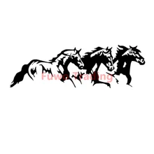 

Fuwo Trading Running Horses Vinyl Anti-UV Car Sticker Waterproof Cool Waterproof Removable Decal Self-adhesive Car Auto Stickers