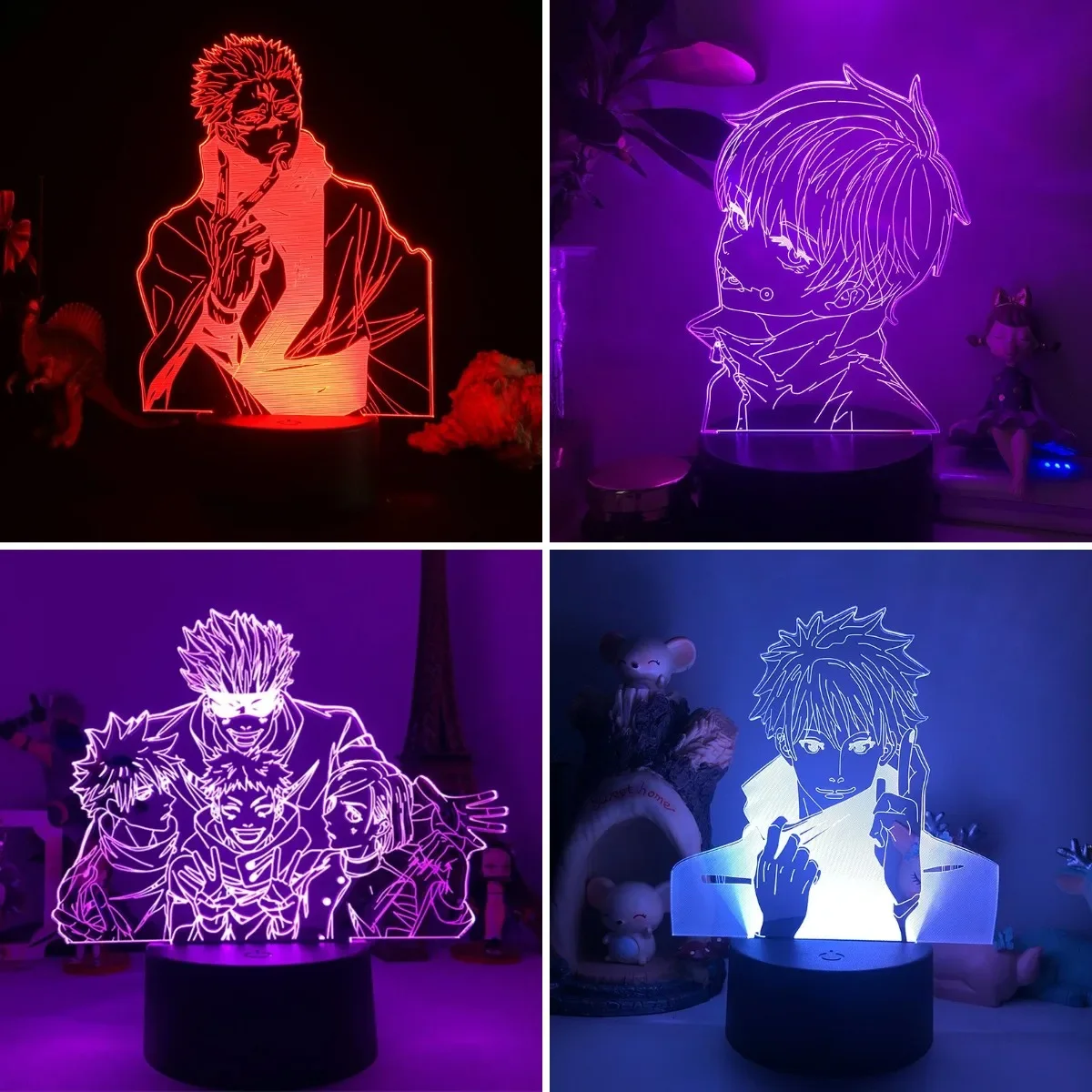 Anime Jujutsu Kaisen Inumaki Toge 3D Lamp Ryomen Sukuna Satoru Gojo Figures LED Night Light Itadori Yuji Manga Gifts for Friends 
Anime Jujutsu Kaisen Inumaki Toge 3D Lamp Ryomen Sukuna Satoru Gojo Figures LED Night Light Itadori Yuji Manga Gifts for Friends