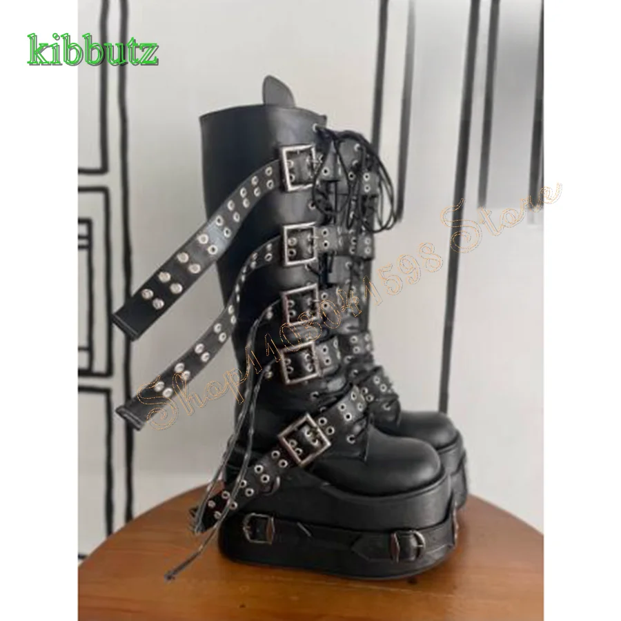 Double Layered Platform Leather Mid Calf Boots,Round Toe Leather Buckle Strap Women Boots Plus Size 2023 New Zapatos Para Mujere
Double Layered Platform Leather Mid Calf Boots,Round Toe Leather Buckle Strap Women Boots Plus Size 2023 New Zapatos Para Mujere
