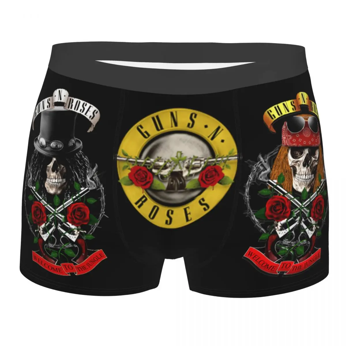 

Rock Band Guns N Roses Accessories Slash Boxers For Man Ultra Soft Welcome To The Jungle Shorts Boxer Briefs Gifts for Fans